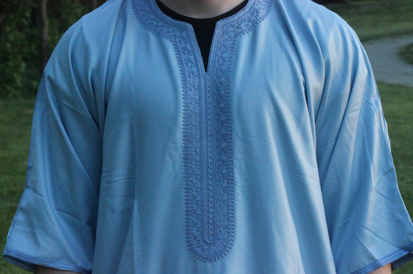 Baby Blue Moroccan Thobe