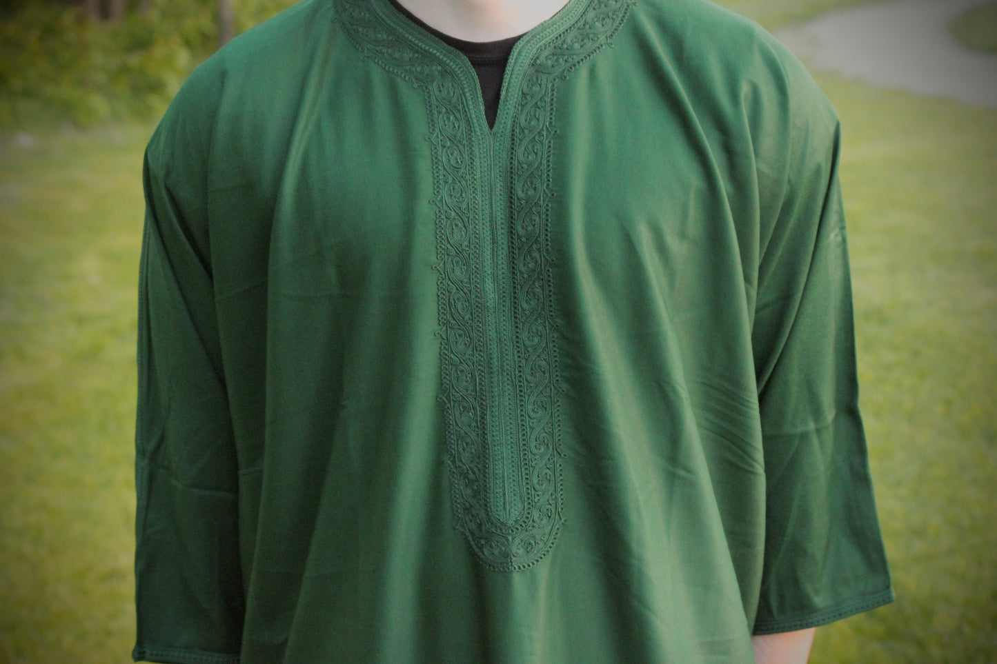 Pure Green Moroccan Thobe