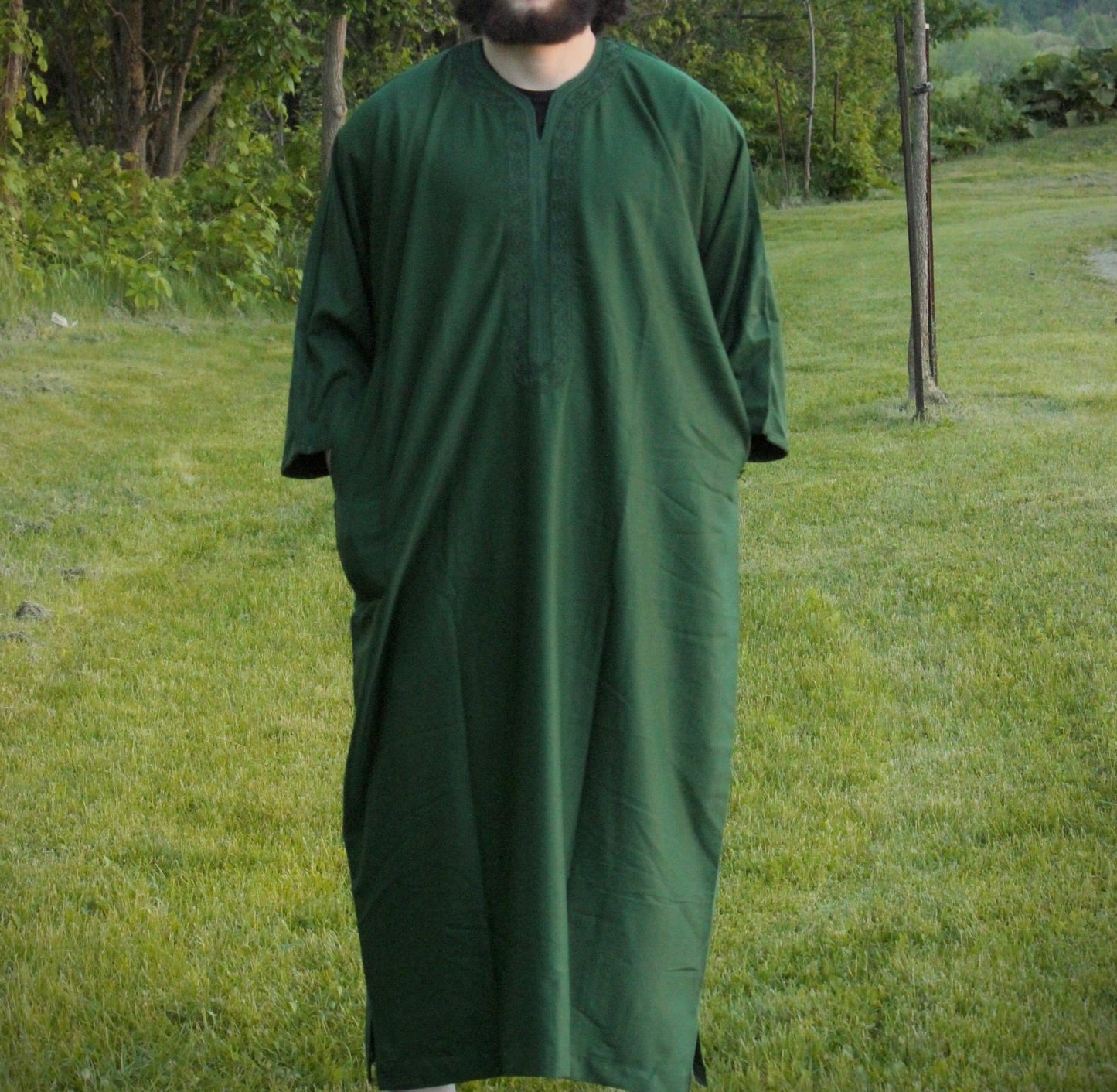 Pure Green Moroccan Thobe